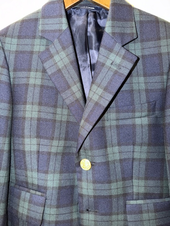 Brooks Brothers Other - Brooks Brothers Boys Classic Navy Blue/Green Blazer with Gold Buttons, Size 8.
